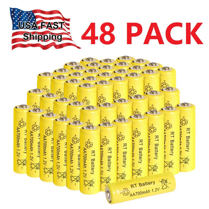 10-60PCS 8000mAh 1.2V AA Ni-MH Rechargeable Battery, Suitable for Remote Control, Toy Flashlight, Wireless Keyboard, Mouse