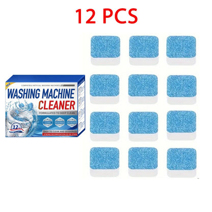 12/24 PCS Washing Machine Cleaning Tablets Powerful Effervescent Washer Cleaner Deodorize Descale For Home Laundry Use