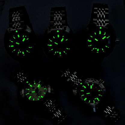 Tactical Frog Diver Watches Mens SUB 300 Sapphire 20ATM Water Resistance C3 Luminous Stainless NH35 Automatic Mechanical Watch