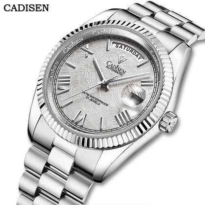 CADISEN C8185 Men Watches Swimming 10Bar Waterproof Screw Crown Japan Miyota Movement Mechanical Watch Newest Version Wristwatch