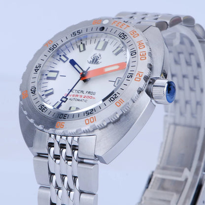 Tactical Frog Diver Watches Mens SUB 300 Sapphire 20ATM Water Resistance C3 Luminous Stainless NH35 Automatic Mechanical Watch
