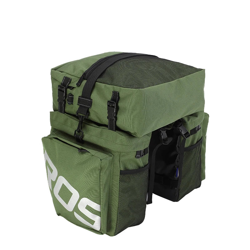 14892 14892SA SMountain Road Bicycle Bike 3 in 1 Trunk Bags Cycling Double Side Rear Rack Tail Seat Pannier Pack Luggage Carrier