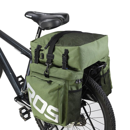 14892 14892SA SMountain Road Bicycle Bike 3 in 1 Trunk Bags Cycling Double Side Rear Rack Tail Seat Pannier Pack Luggage Carrier