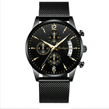 Watch POEDAGAR New Fashion Men Watch Waterproof Luminous Date Sports Watches Luxury Quartz Man Wristwatch Luxuri Male Clock +Box