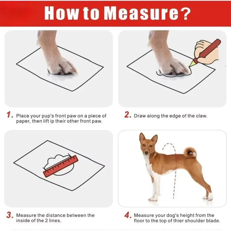 Dog Suspender Boots Tall Dog Boots Anti-Slip&amp;Fall Waterproof Dog Shoes Leggings Winter Snow Rain Hiking Paws Protector