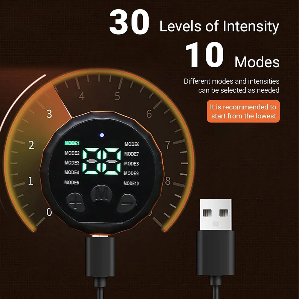 Smart Muscle Toner Abdominal Toning Belt Ab Trainer EMS Muscle Stimulator Recharge Weight Loss Massage Fitness Equipment Unisex