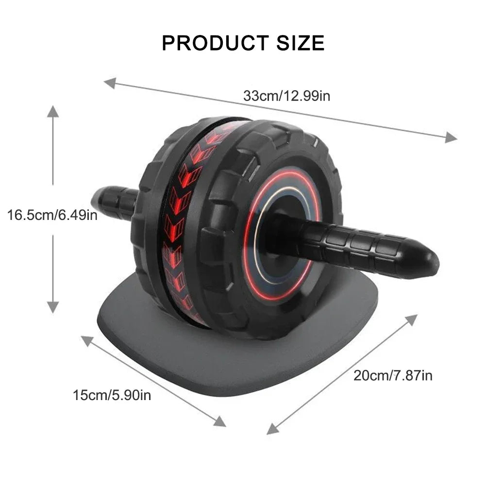 Abdominal Training Roller No Noise Core Strength Training Roller Wear-Resistant Abs Workout Equipment for Gym Strength Workout
