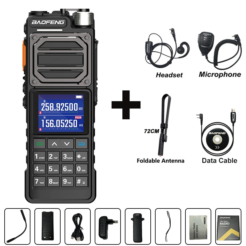 BAOFENG UV-25M Ham Radio High Powerful Tactical Walkie Talkie Full Band 10W Type-C 999CH 2 Way Radio BAOFENG NEW Upgrade UV-25