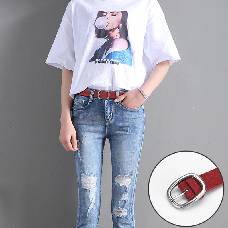 Suede Genuine Leather Women&