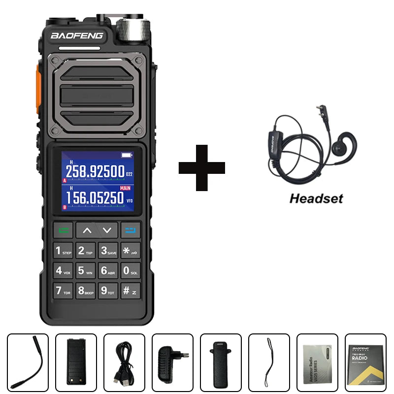 BAOFENG UV-25M Ham Radio High Powerful Tactical Walkie Talkie Full Band 10W Type-C 999CH 2 Way Radio BAOFENG NEW Upgrade UV-25