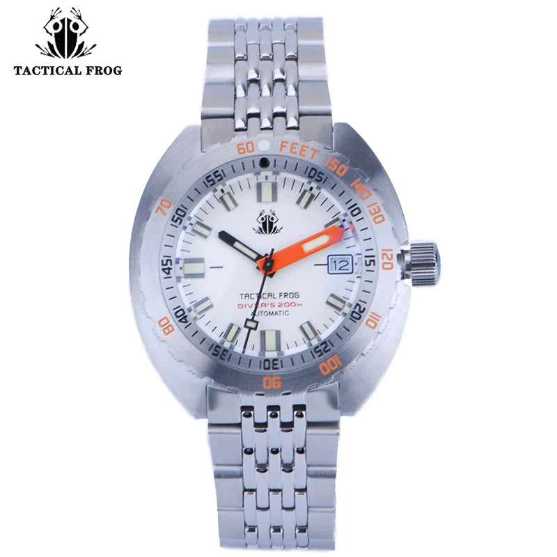 Tactical Frog Diver Watches Mens SUB 300 Sapphire 20ATM Water Resistance C3 Luminous Stainless NH35 Automatic Mechanical Watch