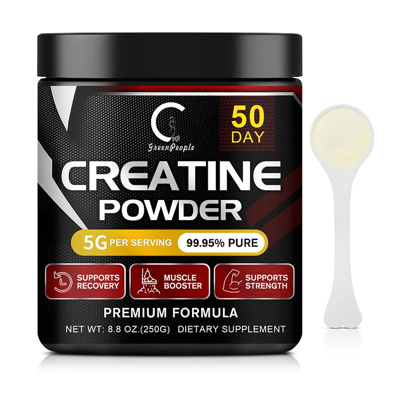 GPGP GreenPeople Creatine Monohydrate Powder Creatine Powder Muscle Recovery Muscle Builder for Men &amp; Women Workout Supplements