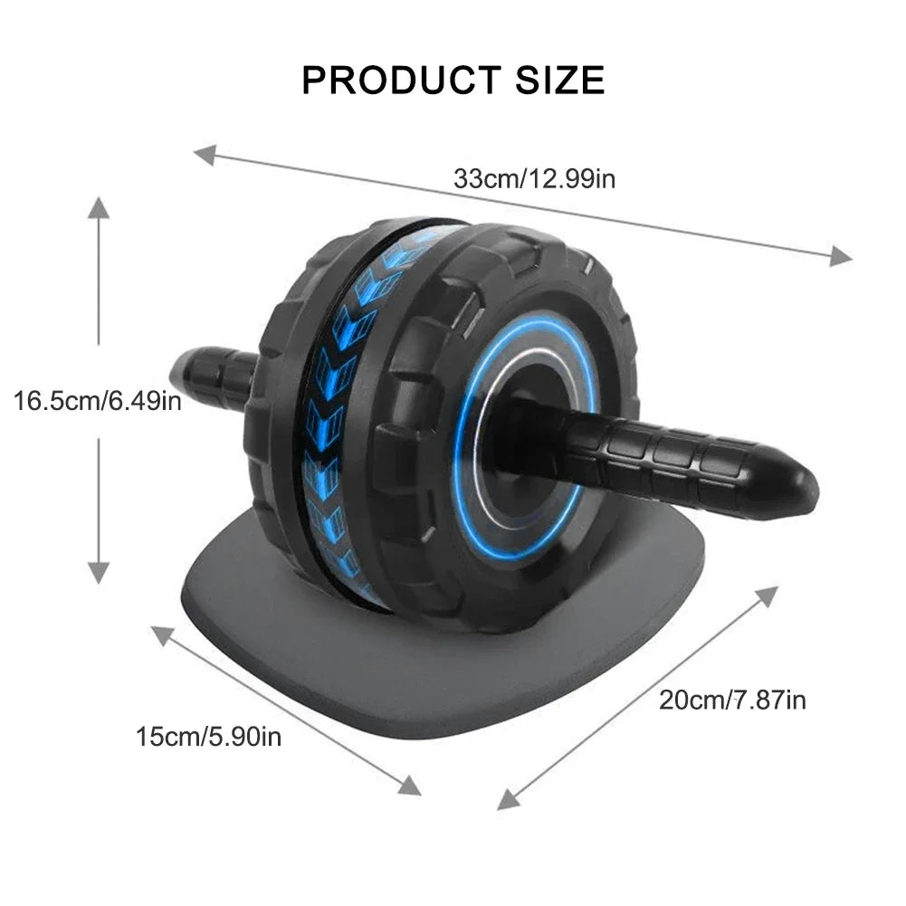 Abdominal Training Roller No Noise Core Strength Training Roller Wear-Resistant Abs Workout Equipment for Gym Strength Workout