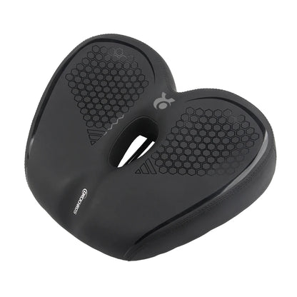 DRCKHROSComfortable Bicycle Saddle Double Shock Absorption Commuter Cycling Seat High Elastic Widen MTB Road Bike Cushion