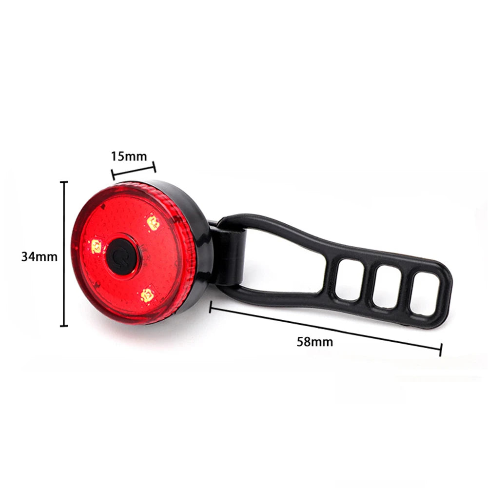 Bike Tail Light &amp; Headlight Bike Rear Light Rechargeable Bike Front Light 3 Modes LED Riding Warning Light for Outdoor Cycling