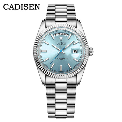 CADISEN C8185 Men Watches Swimming 10Bar Waterproof Screw Crown Japan Miyota Movement Mechanical Watch Newest Version Wristwatch