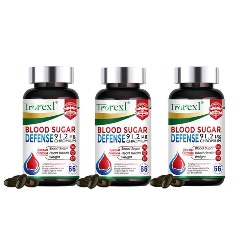 Blood Sugar Diabetes Capsule for Cardiovascular Health, Glucose Metabolism, Maintain of Normal Blood Glucose Concentrations