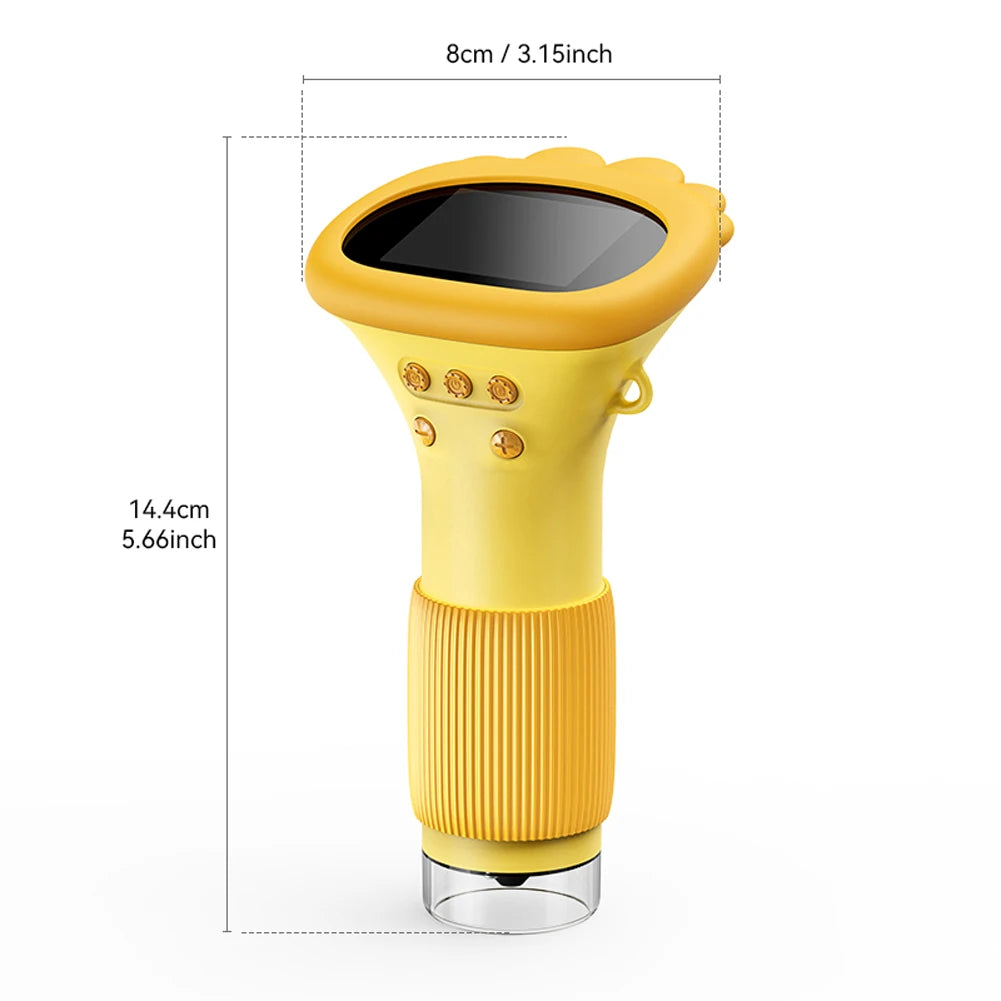 1000X Handheld Digital Microscope 2 Inch IPS Screen Handheld HD Microscope 2MP Lens Mini Portable Microscopes with 8 LED Light