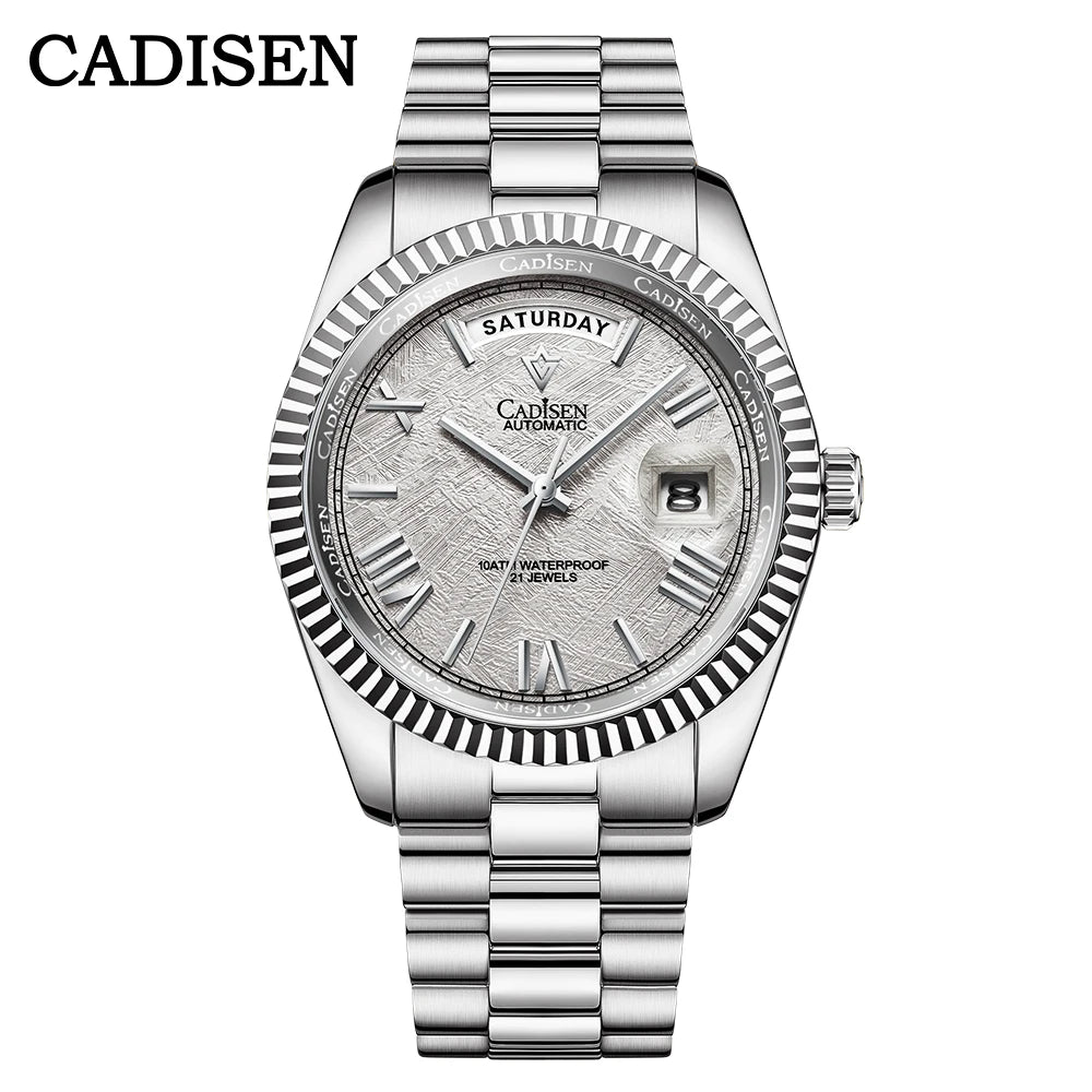 CADISEN C8185 Men Watches Swimming 10Bar Waterproof Screw Crown Japan Miyota Movement Mechanical Watch Newest Version Wristwatch