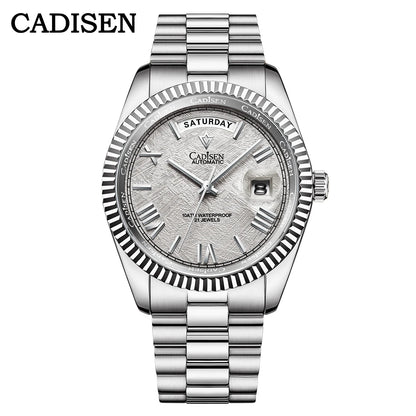 CADISEN C8185 Men Watches Swimming 10Bar Waterproof Screw Crown Japan Miyota Movement Mechanical Watch Newest Version Wristwatch