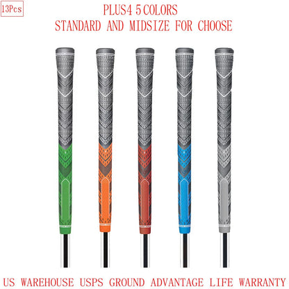 13PCs Golf Girp Golf Club Grip PLUS4 Golf Grip Anti-slip 60R Natural Rubber