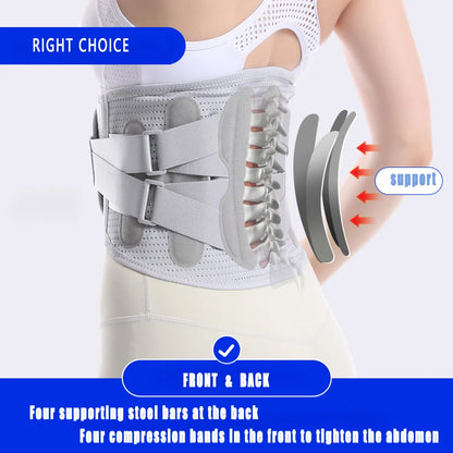 Back Brace Adjustable Back Support Belt Breathable Lower Back Brace for Lower Pain Relief Lumbar Support Belt