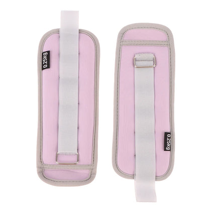 1Pair Adjustable Ankle Weights (0.25kg*2pcs) Neoprene Leg Arm Straps For Fitness Aerobics Physical Therapy For Women Men Kids