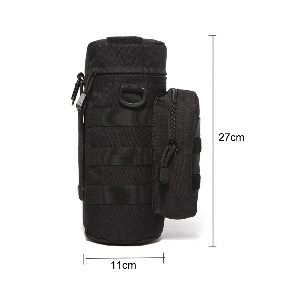 Molle Water Bottle Bag Portable Bottle Pouch Holder Portable Kettle Carrier for Outdoor Camping Hiking Fishing