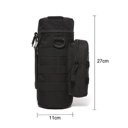 Molle Water Bottle Bag Portable Bottle Pouch Holder Portable Kettle Carrier for Outdoor Camping Hiking Fishing