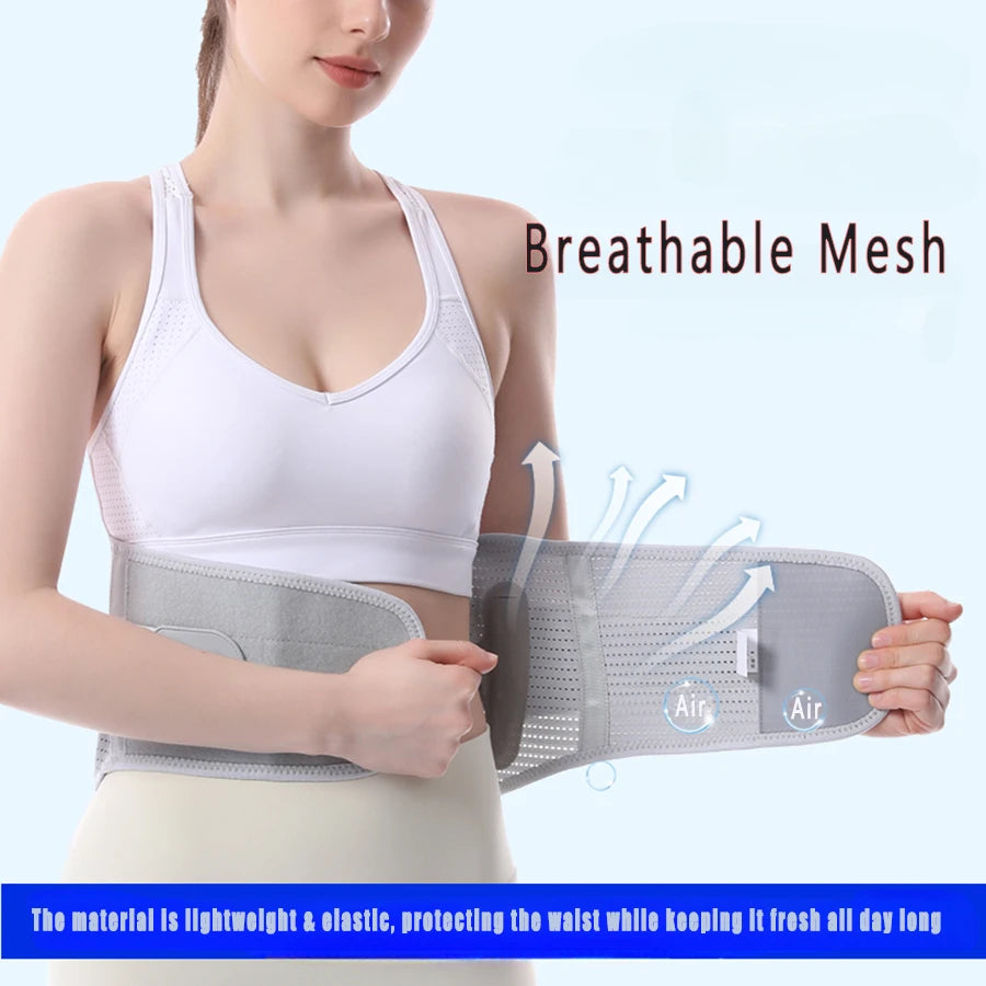 Back Brace Adjustable Back Support Belt Breathable Lower Back Brace for Lower Pain Relief Lumbar Support Belt