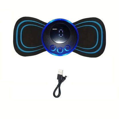 EMS Neck Massager Electric Muscle Stimulator Cervical Sticker Massage Patch Low Frequency Pulse Pads Body Pain Relief Masajeador