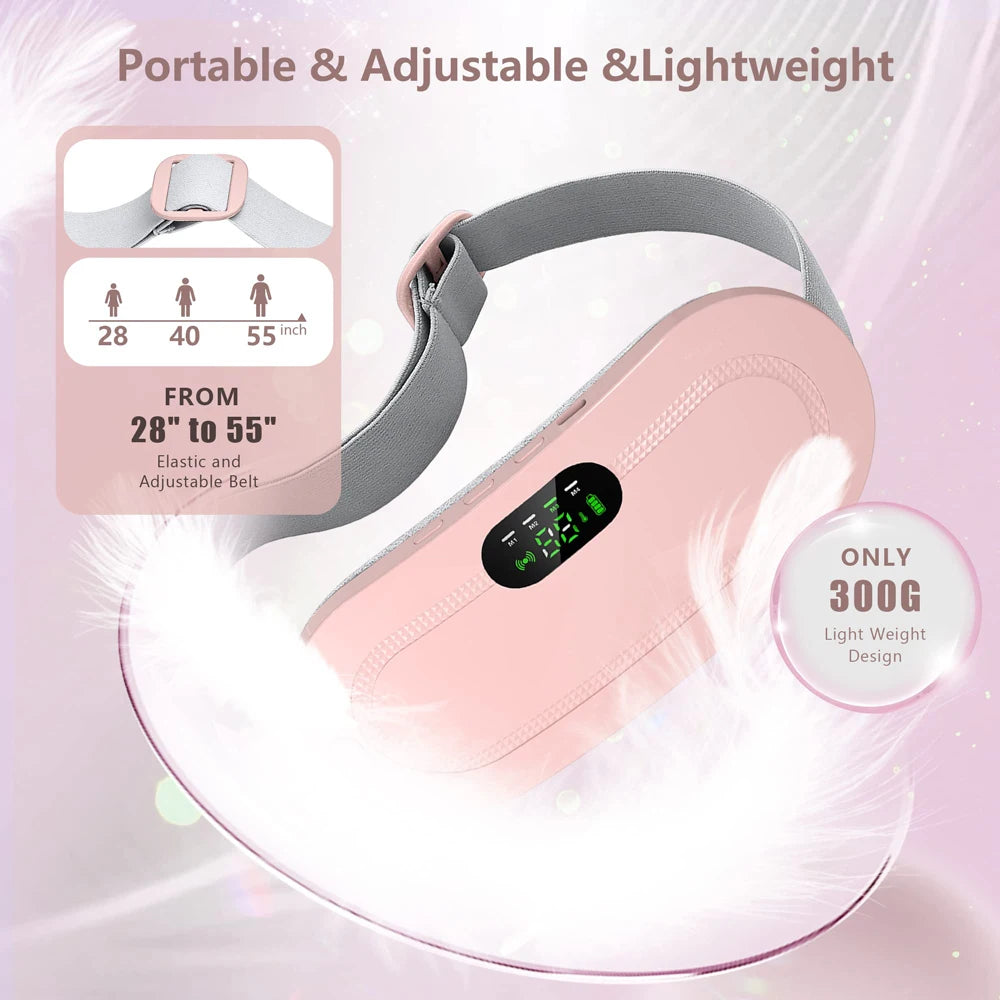 Menstrual Heating Pad Warm Palace Belt Relieve Menstrual Pain Hot Compress Massager Uterus Cold Dysmenorrhea Relieving Belt