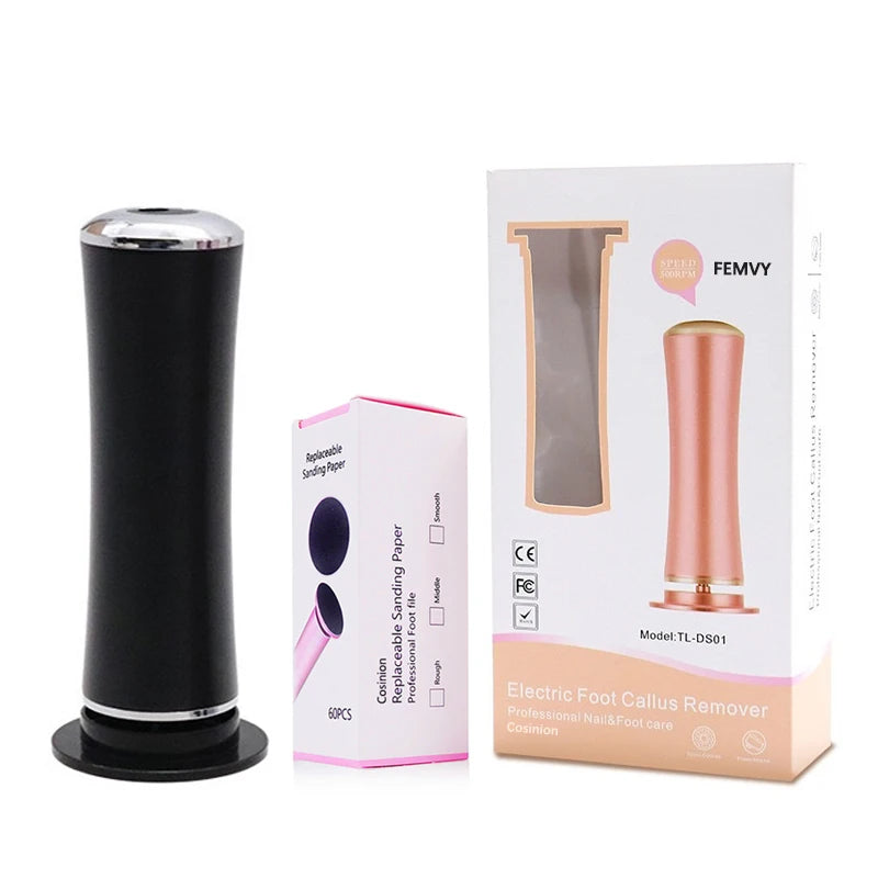 Electric Foot Callus Remover Feet Care File Heels Dead Skin Pedicure Tool Electronic Foot Grinder Tool And Replacement Sandpaper
