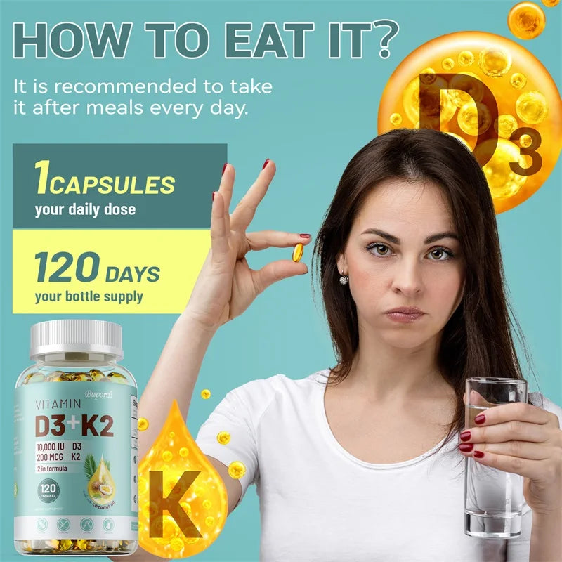 Vitamin D3 K2 Supplement 