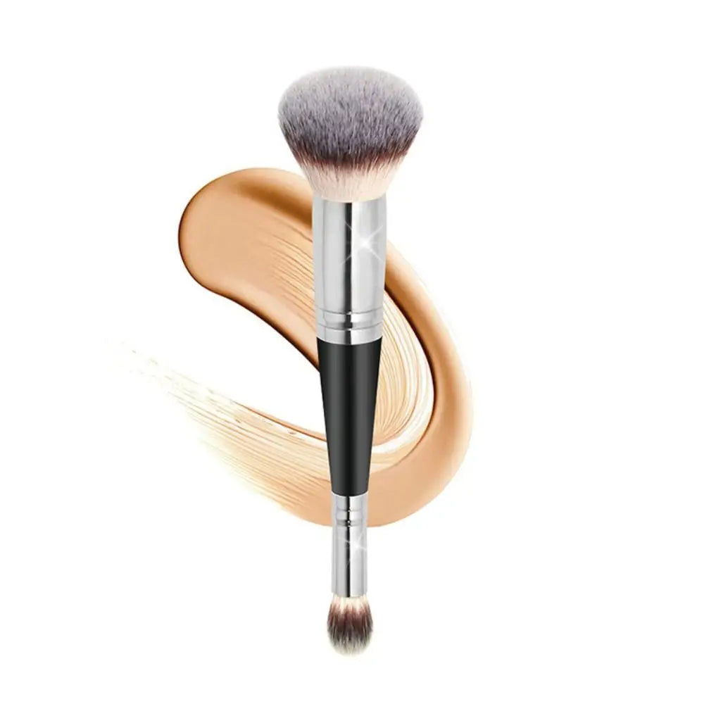 Rounded Taperd Dual-ended Foundation Brush Short Hair Flawless Makeup Brushes Dual-purpose Makeup Brush for Liquid Cream Powder