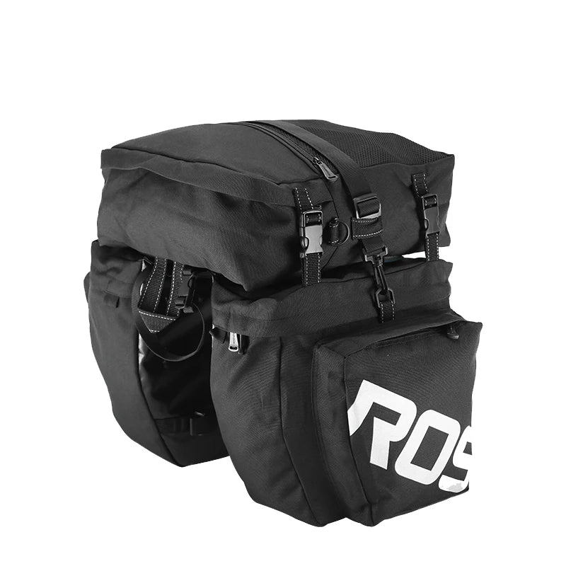 14892 14892SA SMountain Road Bicycle Bike 3 in 1 Trunk Bags Cycling Double Side Rear Rack Tail Seat Pannier Pack Luggage Carrier