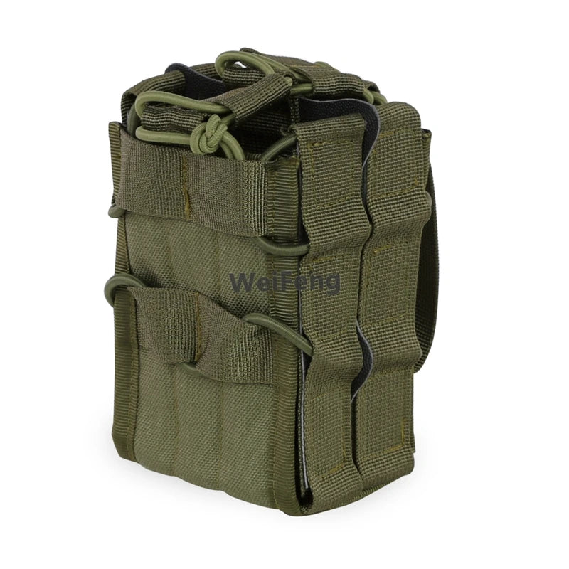 Molle Double Magazine Pouch for M4 M14 M16 AR15 G36 7.62/5.56mm Mag Holster Case Hunting Mag Pouch Accessories Bag