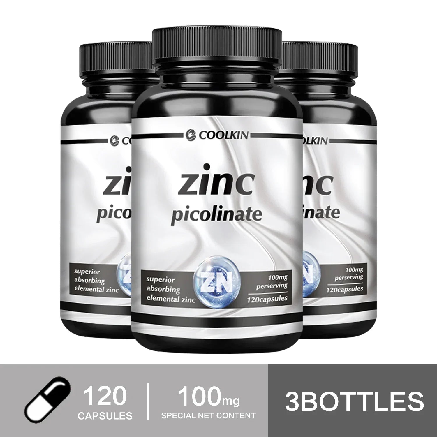 Zinc Picolinate Capsules - Boosts Immune Support, Sleep &amp; Energy