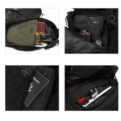 Tactical Sling Bag Hunting Pack Military Shoulder Backpack Bowmen Bag Black Men&