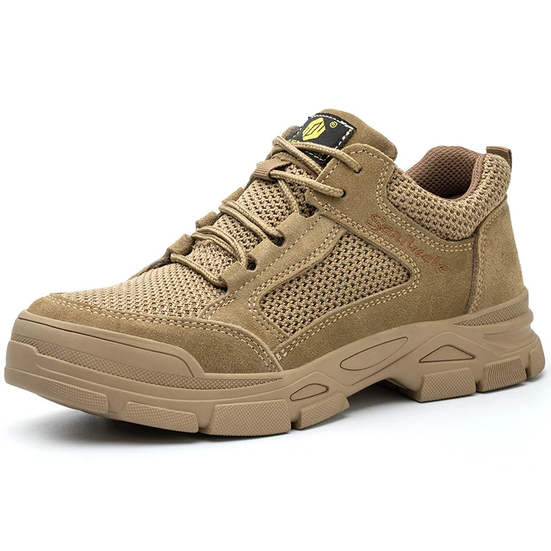 Safety Shoes Men for Work Lightweight Sport Sneakers Steel Toes Free Shipping Safety Tennis Protection for the Feet Original