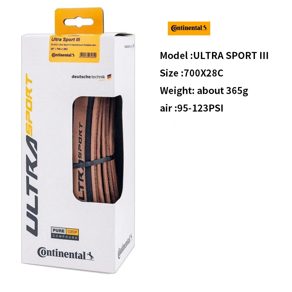 Continental Road Tire ULTRA Sport III &amp; GRAND Sport Race &amp; Extra 700× 23C /25C/28C Road Bicycle Clincher Foldable Gravel Tire