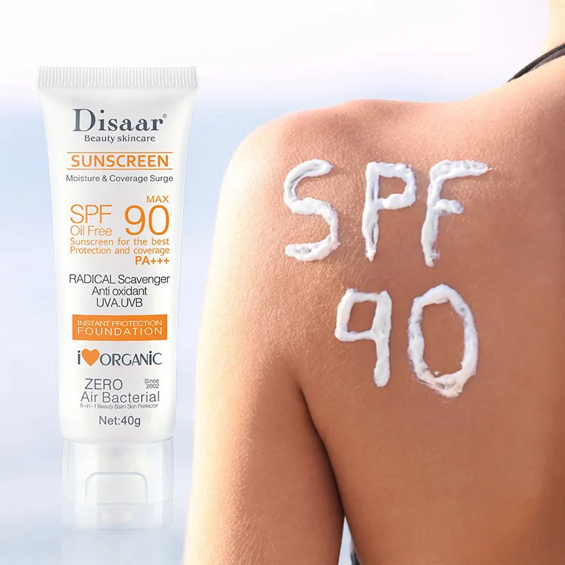 SPF 90 Sunscreen – Waterproof UV Protection for Face &amp; Body