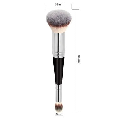 Rounded Taperd Dual-ended Foundation Brush Short Hair Flawless Makeup Brushes Dual-purpose Makeup Brush for Liquid Cream Powder