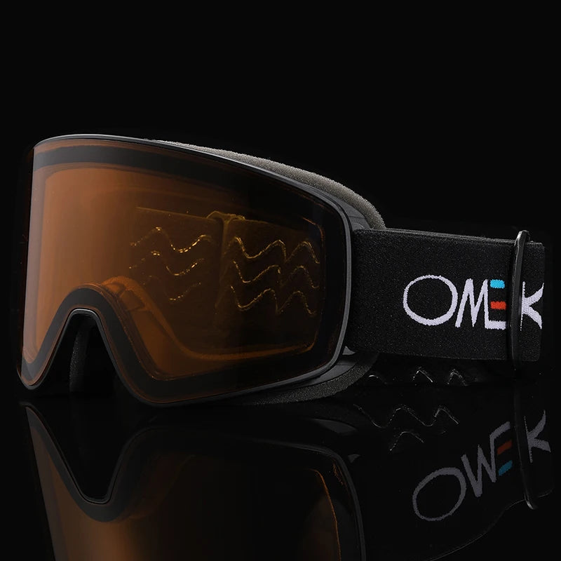 OMEKOL BRAND NEW Double Layers Anti-Fog Ski Goggles Snow Snowboard Glasses Outdoor Sport Snowmobile Eyewear