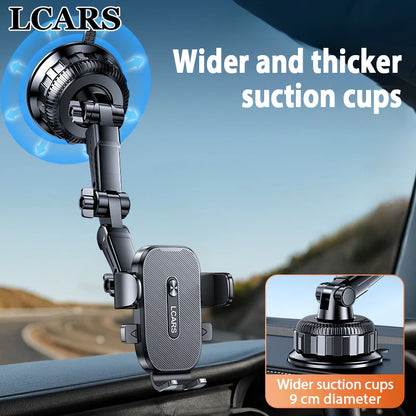 New Car Phone Mount Stable Anti Vibration Suction Cup Stand Rotatable Universal Dashboard Holder for Pickup Truck SUV