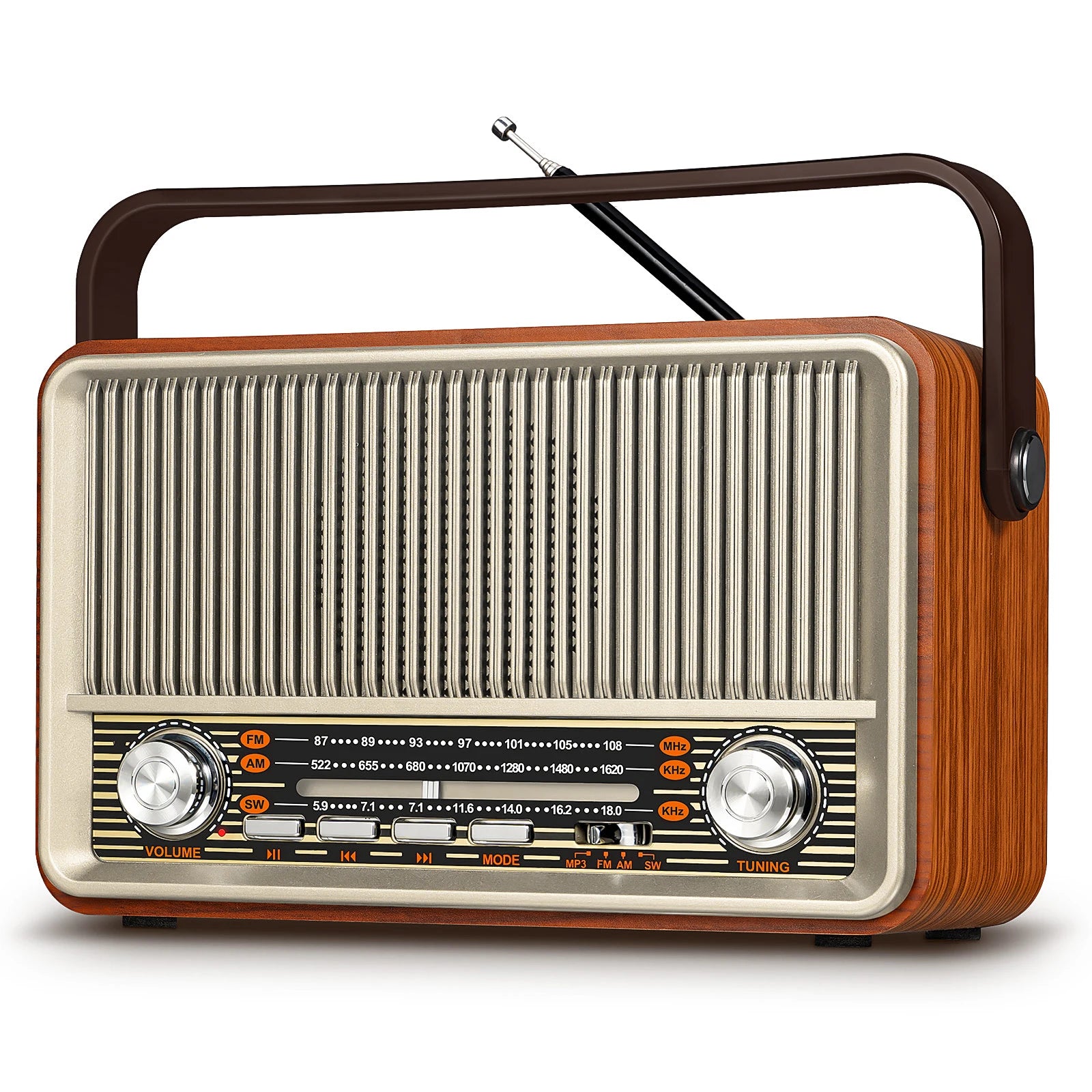 Portable AM FM Radio Bluetooth Speaker PRUNUS J-120