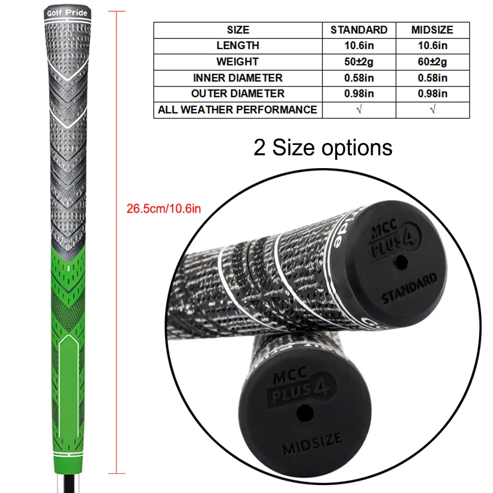 13PCs Golf Girp Golf Club Grip PLUS4 Golf Grip Anti-slip 60R Natural Rubber