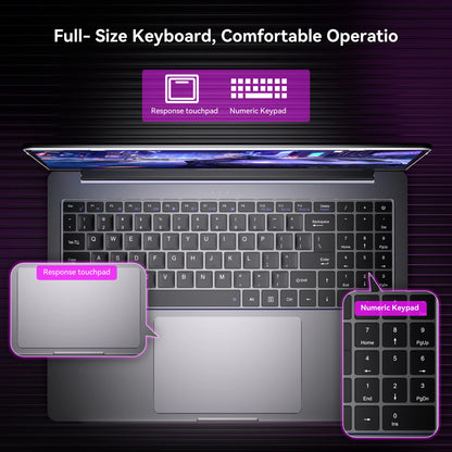 ACEMAGIC Laptop Intel N97 Ultra Thin Office  RAM 16GB SSD 512GB Portable Laptop DDR4 1920 * 1200 HD Display 60HZ