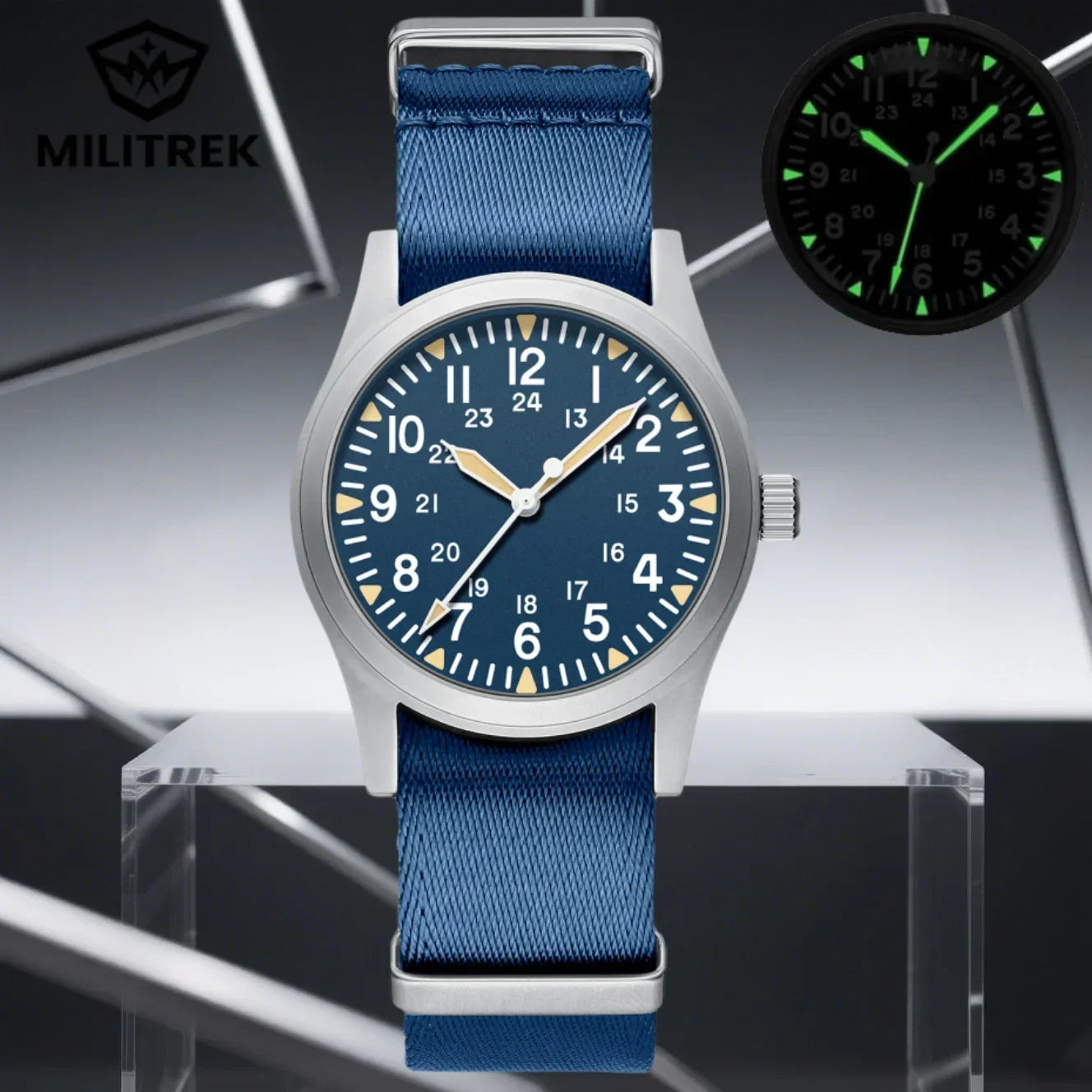 MILITREK 2025 New Men Quartz Watch VH31 37mm Military Waterproof 100M Sapphire Glass Luminous Stainless Steel Reloj Hombre