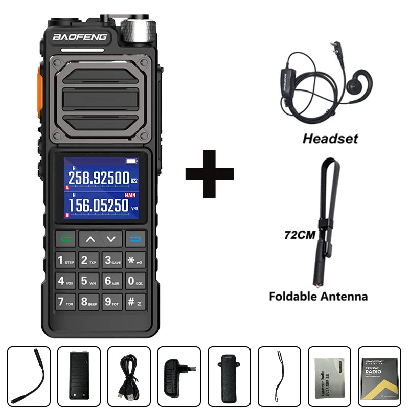 BAOFENG UV-25M Ham Radio High Powerful Tactical Walkie Talkie Full Band 10W Type-C 999CH 2 Way Radio BAOFENG NEW Upgrade UV-25